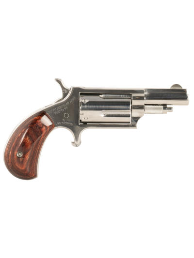 North American Arms 22MDLX LDLX  22 Mag 5 Shot 1.13" Polished Stainless Steel, Rosewood Grip, Exposed Hammer
