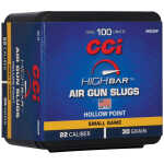 CCI ARS22HP High Bar Air Gun Slug 22Cal 30gr Hollow Point 100 Per Box/5 Case - Image 1