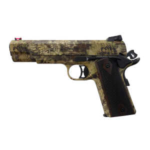 T R Imports 191145CM2 1911 45 ACP 7+1 KT Slide Camo, Walnut Grip - Image 1