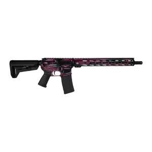 Shark Coast Tactical SCC02119ABKCH Anime-15 5.56 NATO 30+1 16" Black Nitride Threaded Barrel, Black Cherry Cerakote Aluminum Receiver w/Picatinny Rail, M-LOK Handguard, Magpul Collapsible Black Polym - Image 1