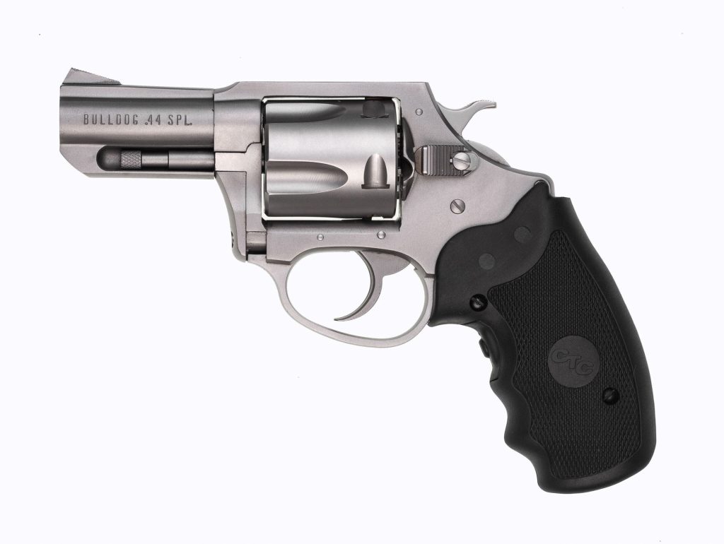 0008669 charter arms bulldog 44 special 25 barrel 5rd stainless steel revolver crimson trace grips