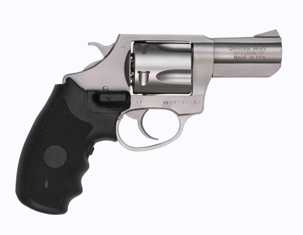 0008671 charter arms bulldog 44 special 25 barrel 5rd stainless steel revolver crimson trace grips