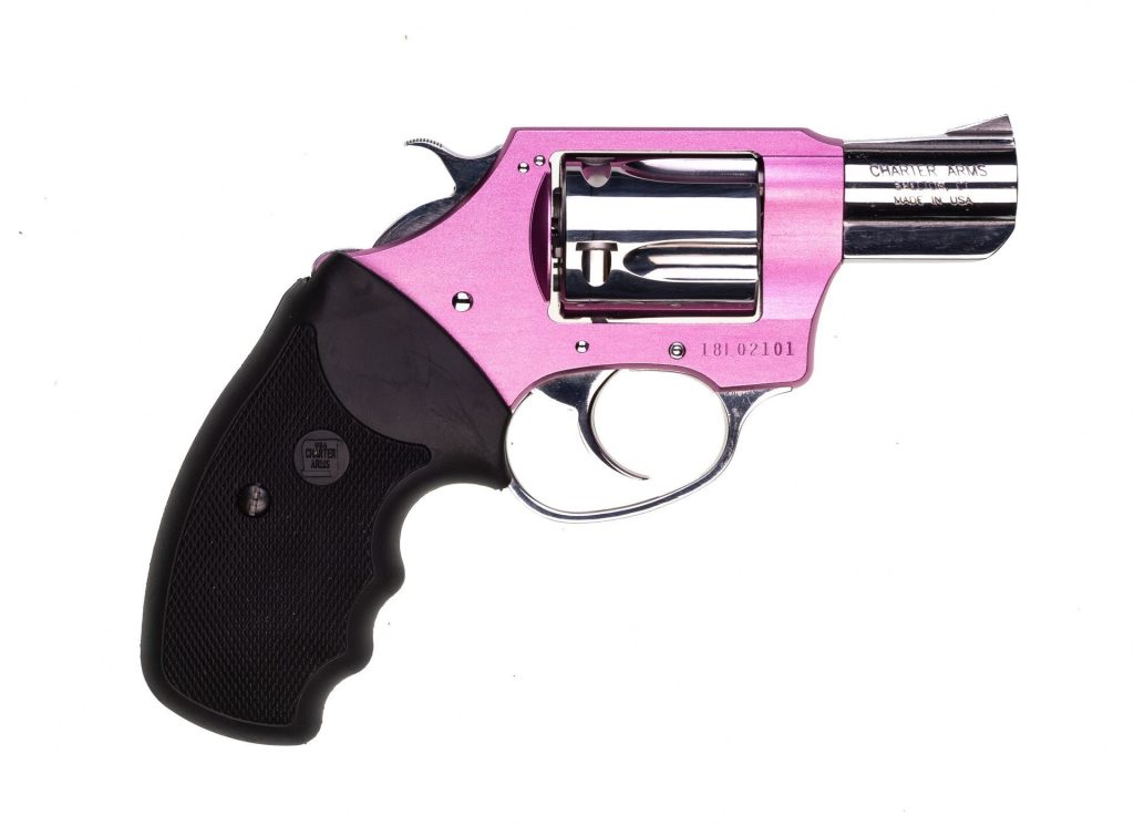 0008680 charter arms chic lady 38 special 2 barrel 5rd pink hi polish revolver