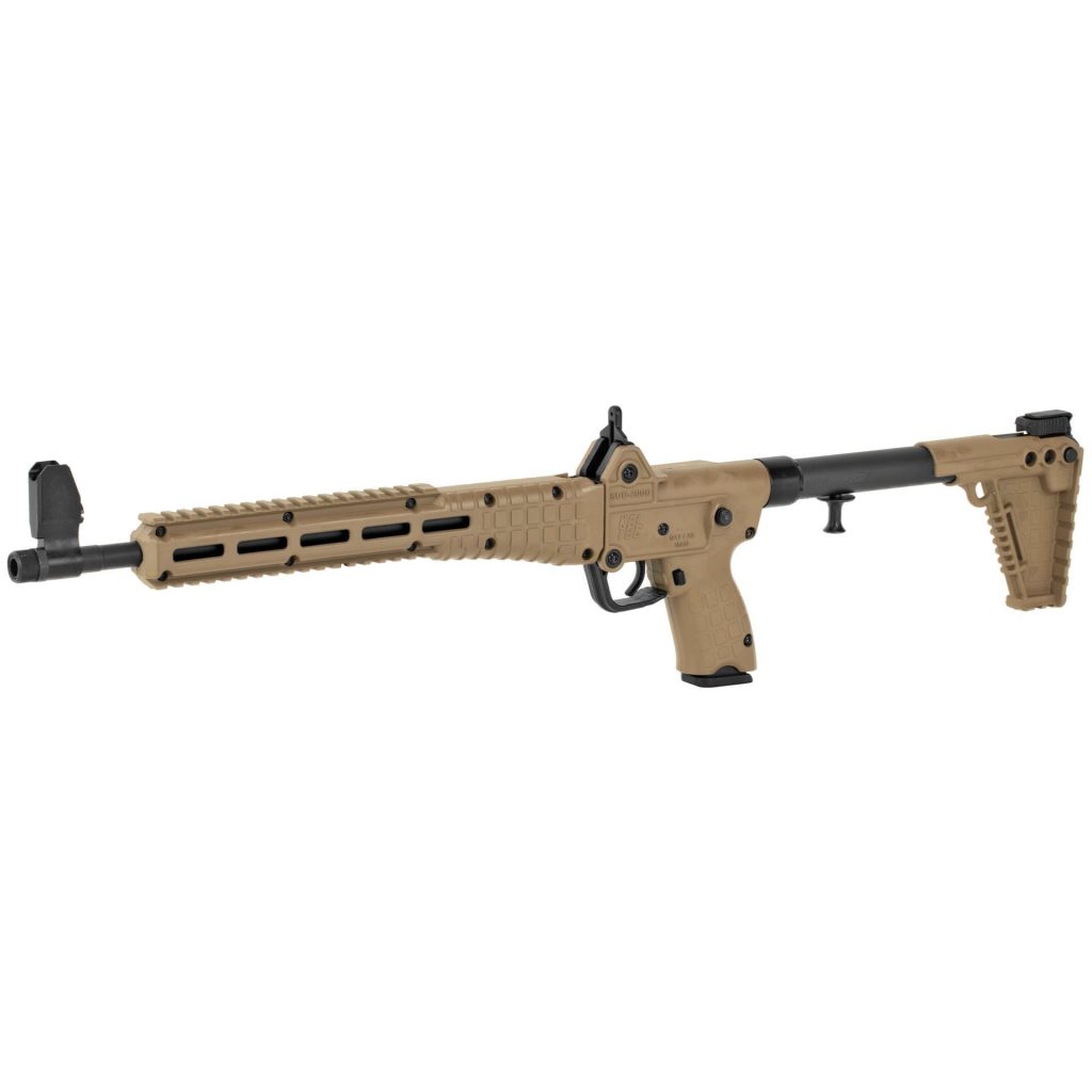 0009692 kel tec sub2000 tan for glock 22 40cal 16 barrel 15 round semi automatic rifle