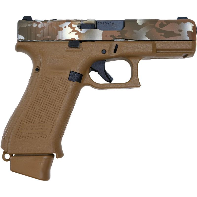 https3A2F2Fmedia.chattanoogashooting.com2Fimages2Fproduct2FGLPX195070319MC2Fcssi exclusive custom brown multicam glock g19x gns compact 9mm 17rd glpx195070319mc brown mul5