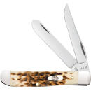 CASE KNIVES AMBER BONE SS - PEACH SEED JIG MINI TRAPPER