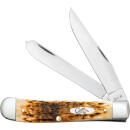 CASE KNIVES AMBER BONE PEACH - SEED JIG TRAPPER