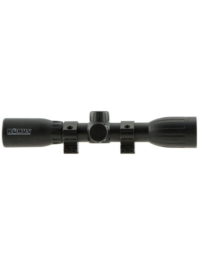 Konus 7350 KonusFire  Matte Black 4x32mm 1" Tube 30/30 Reticle Includes Mounting Rings