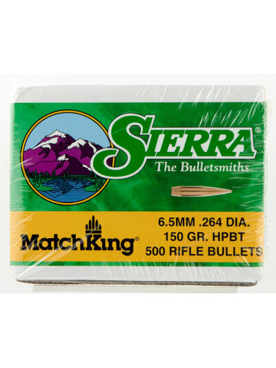 Sierra 1755C MatchKing  6.5Creedmoor 150gr Hollow Point Boat Tail 500/Box