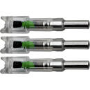 Flex Fletch LIT Lighted Crossbow Nocks .300 Green 3 pk.
