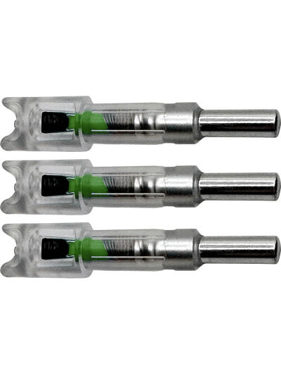 Flex Fletch LIT Lighted Crossbow Nocks .300 Green 3 pk.