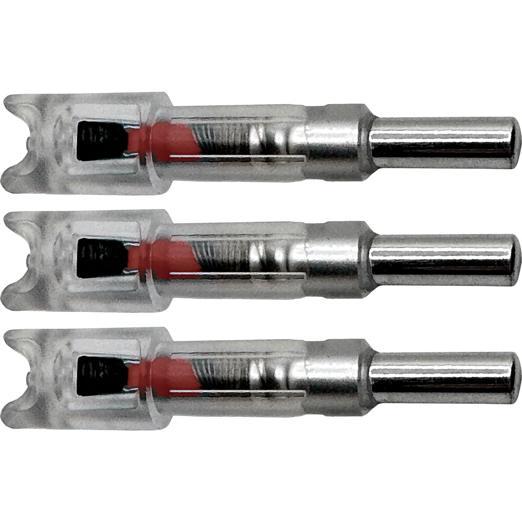Flex Fletch LIT Lighted Crossbow Nocks .300 Red 3 pk.