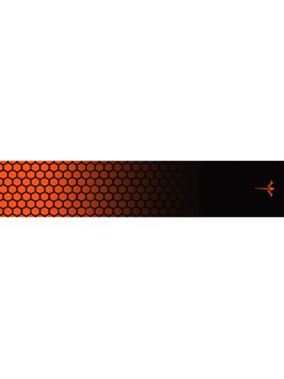 White Water Archery Honeycomb Fade Arrow Wraps Fade Orange 5 in. x 1.125 in. 15 pk.