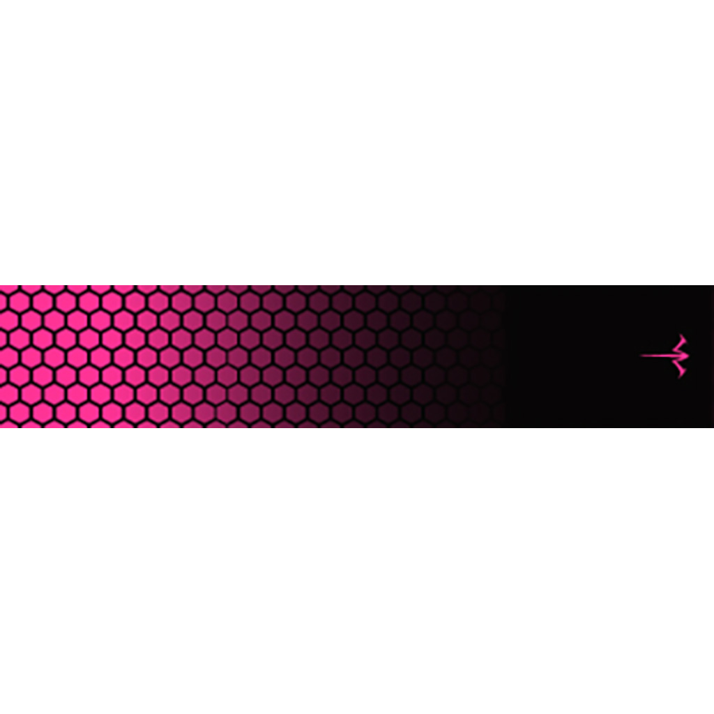 White Water Archery Honeycomb Fade Arrow Wraps Fade Hot Pink 5 in. x 1.125 in. 15 pk.