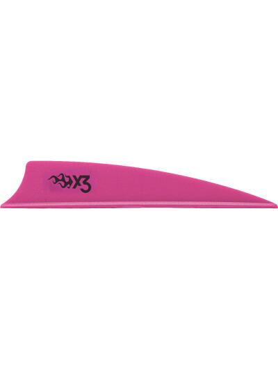 Bohning X3 Vanes Shield Cut 3 in. Hot Pink 36 pk.