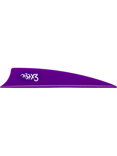 Bohning X3 Vanes Shield Cut 3 in. Purple 36 pk.