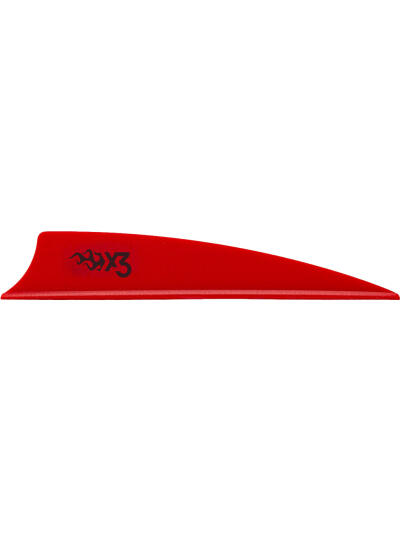 Bohning X3 Vanes Shield Cut 3 in. Red 36 pk.