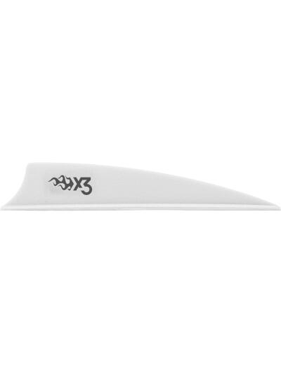 Bohning X3 Vanes Shield Cut 3 in. White 36 pk.