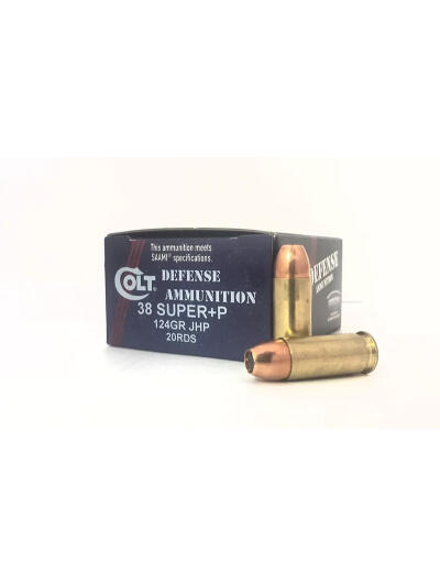 38 Super Colt Defense 124gr JHP 20/bx