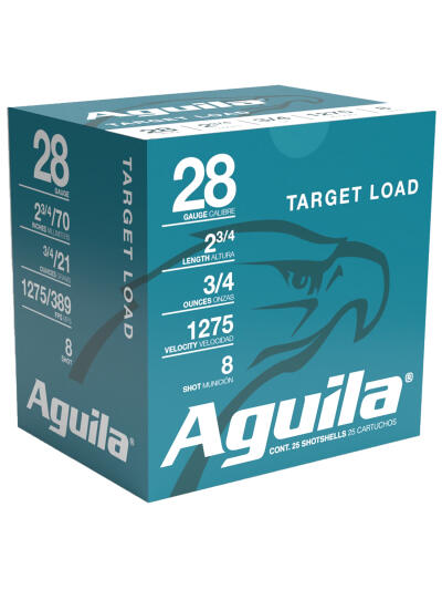 Aguila 1CHB2879 Target Load Competition 28Gauge 2.75" 3/4oz 9Shot 25 Per Box/20 Case