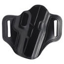 Galco CM228B Combat Master  OWB Black Leather Belt Slide Compatible w/Glock 20/21/37, Belt 1.75" Wide Right Hand