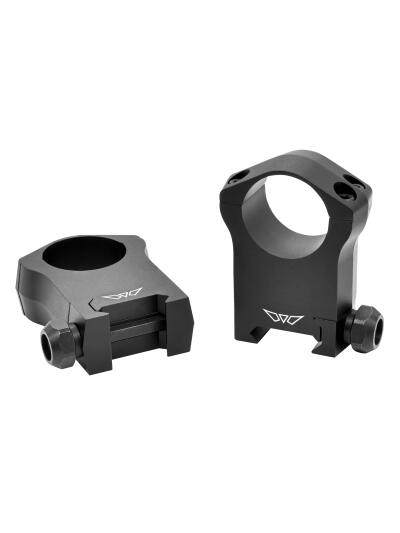 Warne 7204M Scope Rings Mountain Tech Matte Black 1" Ultra High 0 MOA