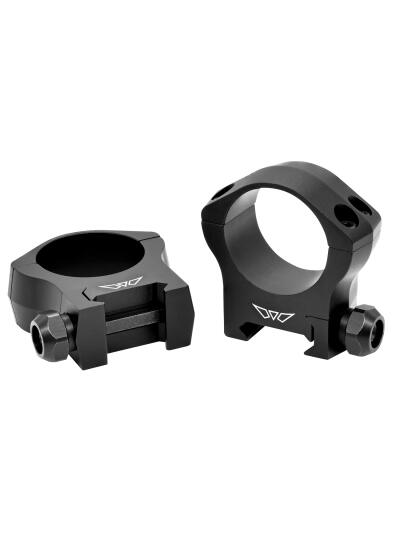 Warne 7214M Scope Rings Mountain Tech Matte Black 30mm Medium 0 MOA