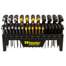 Wheeler 1081957 SAE/Metric Hex & Torx P-Handle Set Black Rubber Handle 30 Pieces