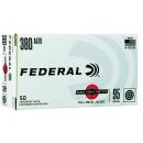 Federal RTP38095 Range & Target  380ACP 95gr Full Metal Jacket 50 Per Box/20 Case