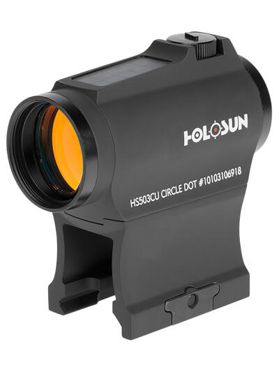 Holosun HS503CU 503  Black Anodized 1 x 20 mm 2 MOA Red Dot/65 MOA Circle Multi Reticle