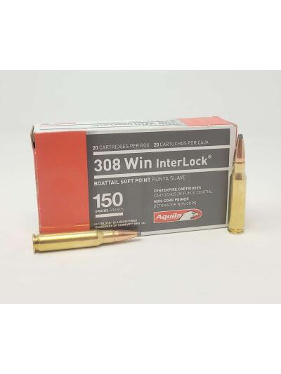 AGULA AMO 308 WIN 150GR SP 20RD 2820FPS (10 BOX CASE)