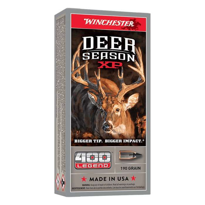 WINCHESTER DEER SEASON XP 400 LEGEND 190G 20RD BX 200RD CASE
