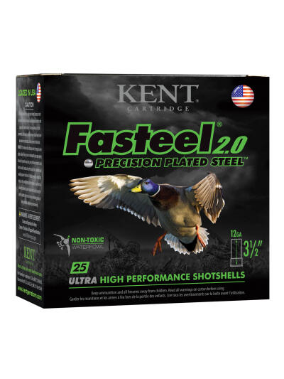 Kent Cartridge K1235FS404 Fasteel 2.0  12 Gauge 3.50" 1 3/8 oz 4 Shot 25 Per Box/ 10 Case