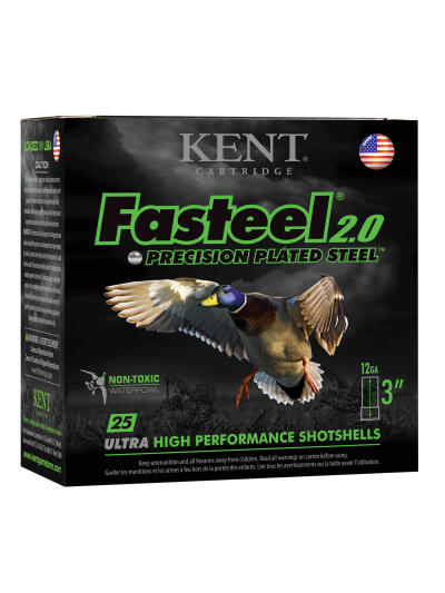 Kent Cartridge K123FS362 Fasteel 2.0  12 Gauge 3" 1 1/4 oz 2 Shot 25 Per Box/ 10 Case