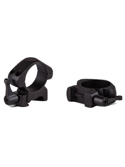 Konus 7410 Steel Rings  Matte Black 30mm Quick Release Medium 0 MOA