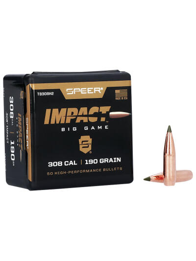 Speer TB308H2 Impact  30Cal 190gr Speer Impact 50 Per Box/5 Case