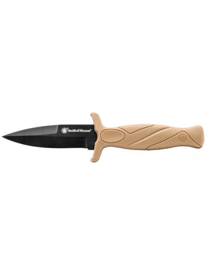 S&W KNIFE FDE BOOT KNIFE 2.75" - BLADE W/FDE SHEATH & CLIP