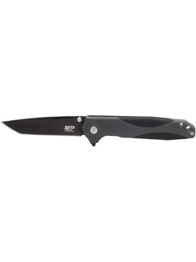 S&W KNIFE M&P M2.0 2-TONE CLIP - FOLDER 3.5" TANTO FNGR FLIPPER