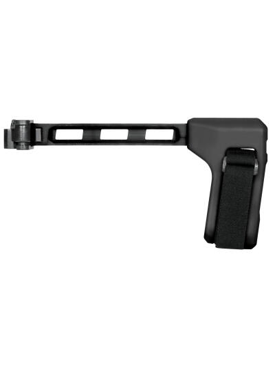 SB Tactical FS1913-01-SB FS1913-01-SB  Side Folding Black Synthetic with 9.60" OAL & Nylon Strap for AR-Platform with 1913 Picatinny Rail (Tube Not Included)