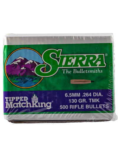 Sierra 7430C Tipped MatchKing  264Cal 130gr Tipped MatchKing 500/Box