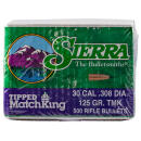 Sierra 7725C Tipped MatchKing  30Cal 125gr Tipped MatchKing 500/Box