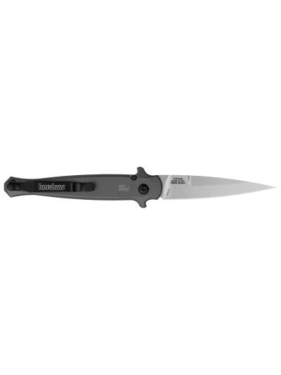 Kershaw 7150 Launch 8 3.50" Folding Spear Point Plain Stonewashed CPM 154 SS Blade Gray w/Insert Aluminum/Carbon Fiber Handle Includes Pocket Clip