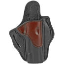 1791 Gunleather BH1BLBR BH1  OWB 01 Brown on Black Leather Belt Slide Fits 4-5" 1911