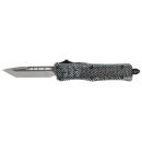 CobraTec Knives SCFCTK1STNS CTK-1  Small 2.75" OTF Tanto Plain D2 Steel Blade/Carbon Fiber Aluminum Handle Features Glass Breaker Includes Pocket Clip