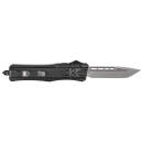 CobraTec Knives MBSTK1MTNS CTK-1  Medium 3" OTF Tanto Plain D2 Steel Blade/Black Aluminum Handle Features Glass Breaker Includes Pocket Clip