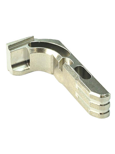 Cross Armory CRGMCSV Mag Catch  Extended Glock Gen1-3/P80 Silver Anodized Aluminum