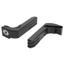 Cross Armory CRGMCBK Mag Catch  Extended Compatible w/Glock Gen1-3/P80 Black Anodized Aluminum