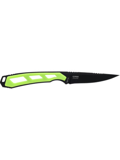 SCHRADE KNIFE ISOLATE CAPER - FIXED 3" AUS-10 BLACK/GREEN