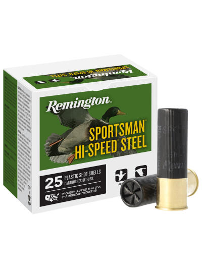 Remington Ammunition 20981 Sportsman Hi-Speed Steel 12Gauge 3" 1 1/8oz 4Shot 25 Per Box/10 Case