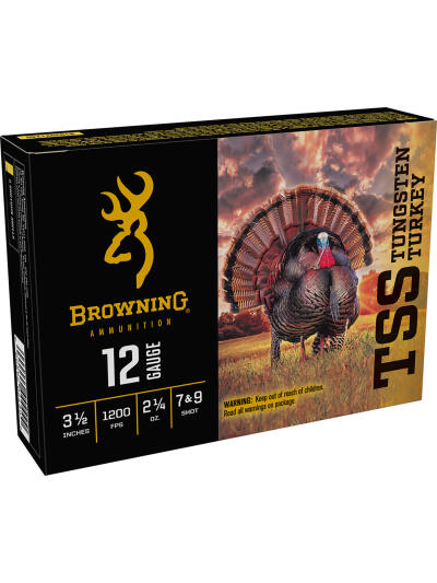 Browning Ammo B193921240 TSS Tungsten Turkey 12Gauge 3.50" 2 1/4oz Tungsten 7/9Shot 5 Per Box/10 Case